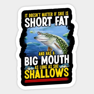 Bass fishing gifts funny fishing Sticker